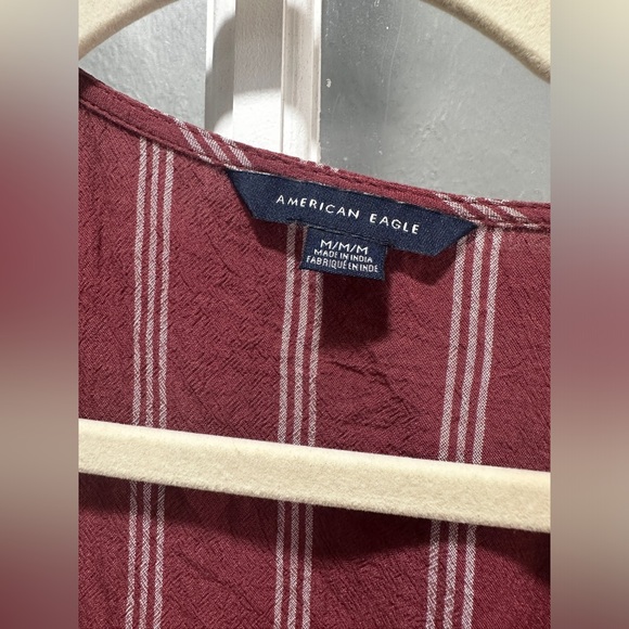 American Eagle Tie Front Crop Top - Picture 4 of 6